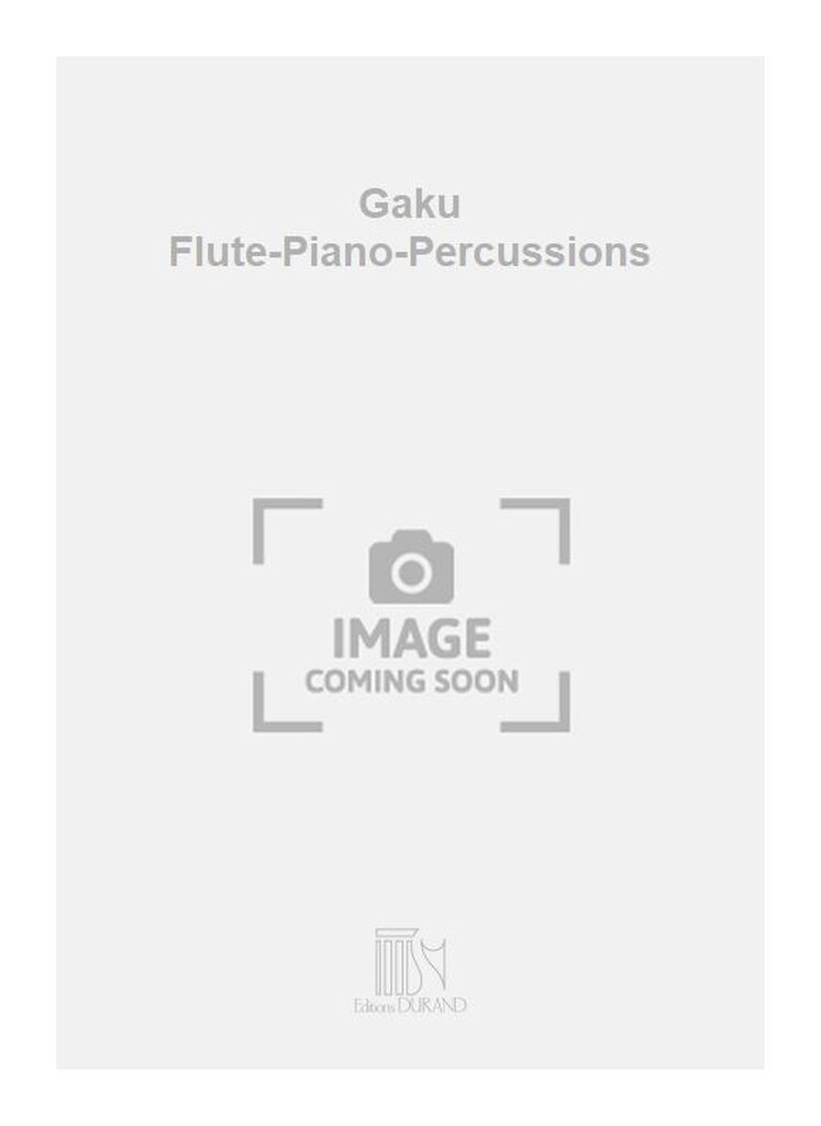 Gaku Flute-Piano-Percussions